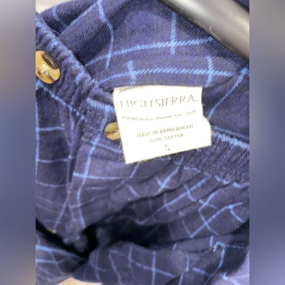 NWT 🛌 High Sierra Blue Plaid Pajama Set - Size Small, with robe - Picture 3 of 9